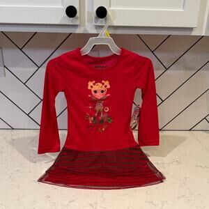 Lalaloopsy Pajamas Nightgown New with Tags holiday Christmas pink green size XS